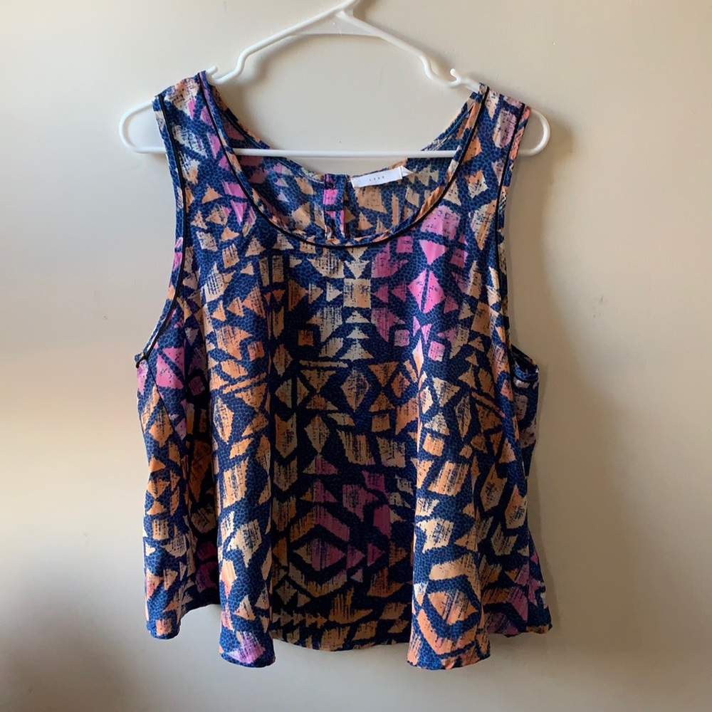 Patterned multi-colored Tank Top by LUSH